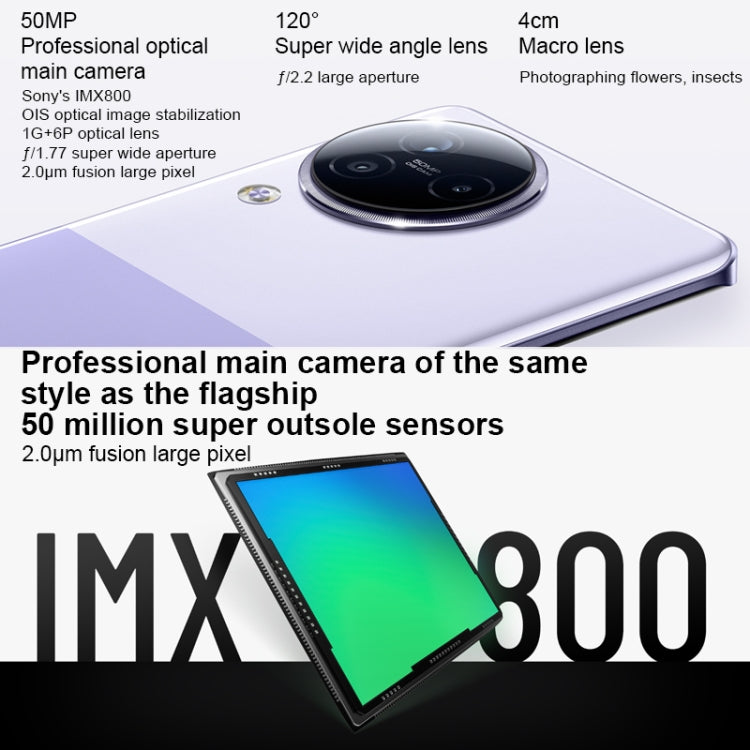 XIAOMI CIVI 3 Triple Back Cameras + Dual Front Cameras, In-screen Fingerprint Identification, 4500mAh Battery, 6.55 inch MIUI 14 Dimensity 8200-Ultra Octa Core 4nm up to 3.1GHz, Network: 5G, NFC, 16GB+1TB