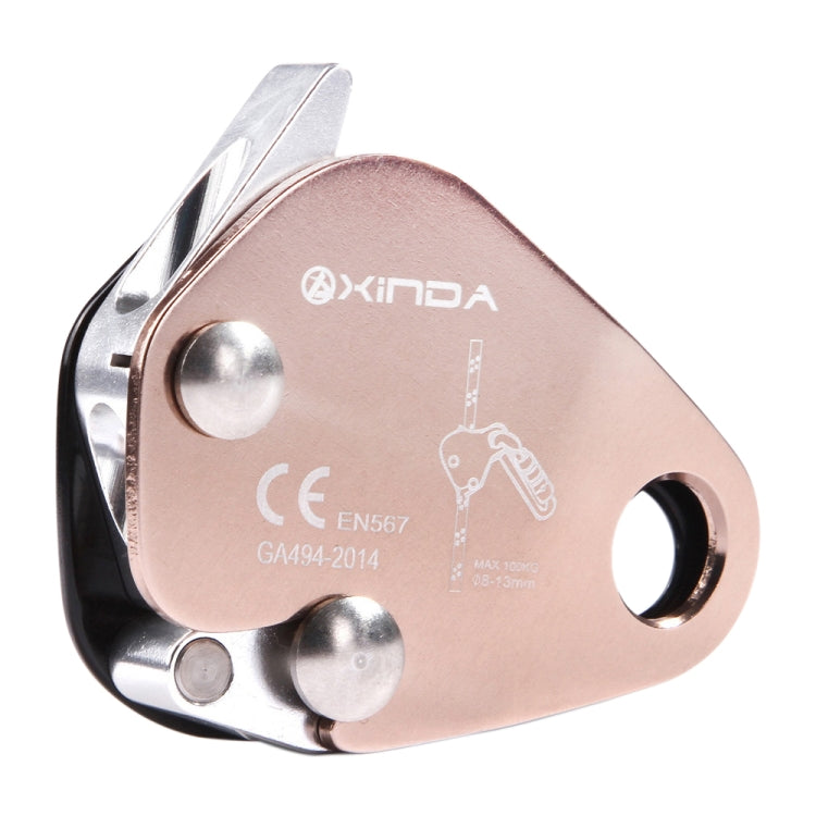 XINDA EN567 Outdoor Climbing Rope Gripper for 8-13mm Diameter Rope, Ideal Anti-fall Solution for Aerial Work