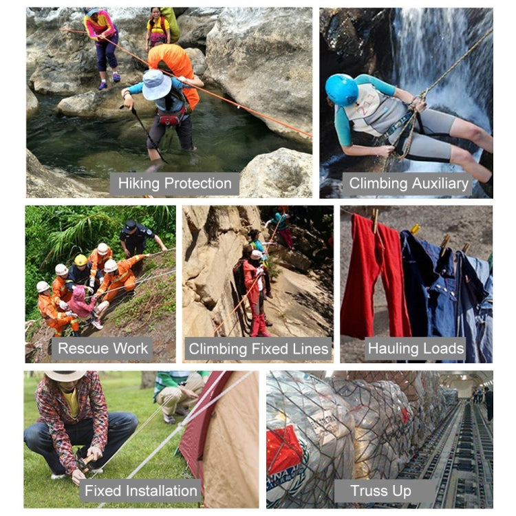 XINDA XD-S9817 Outdoor Rock Climbing Hiking Accessories High Strength Auxiliary Cord Safety Rope - LYDARZ