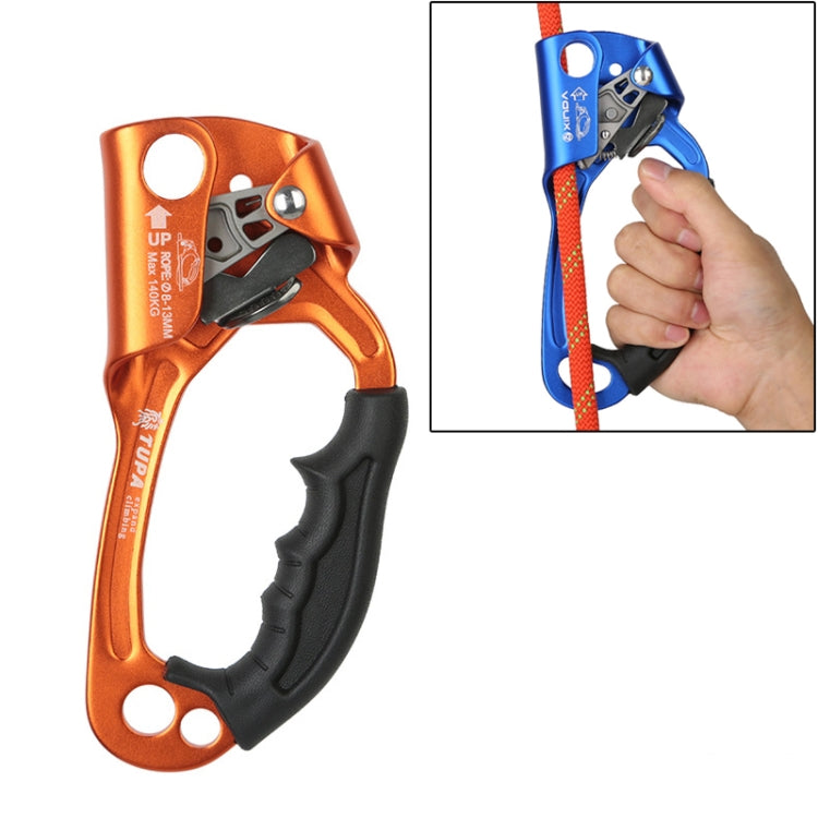 XINDA TP-8606 Outdoor Rock Climbing Aerial Work Anti-fall Handheld Rope Gripper for 8-12mm Diameter Rope Right - LYDARZ