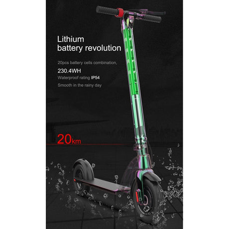 X7 Foldable Off-Road Scooter: 8.5" Tires, LED, LCD, 6.4AH Battery, Waterproof - LYDARZ