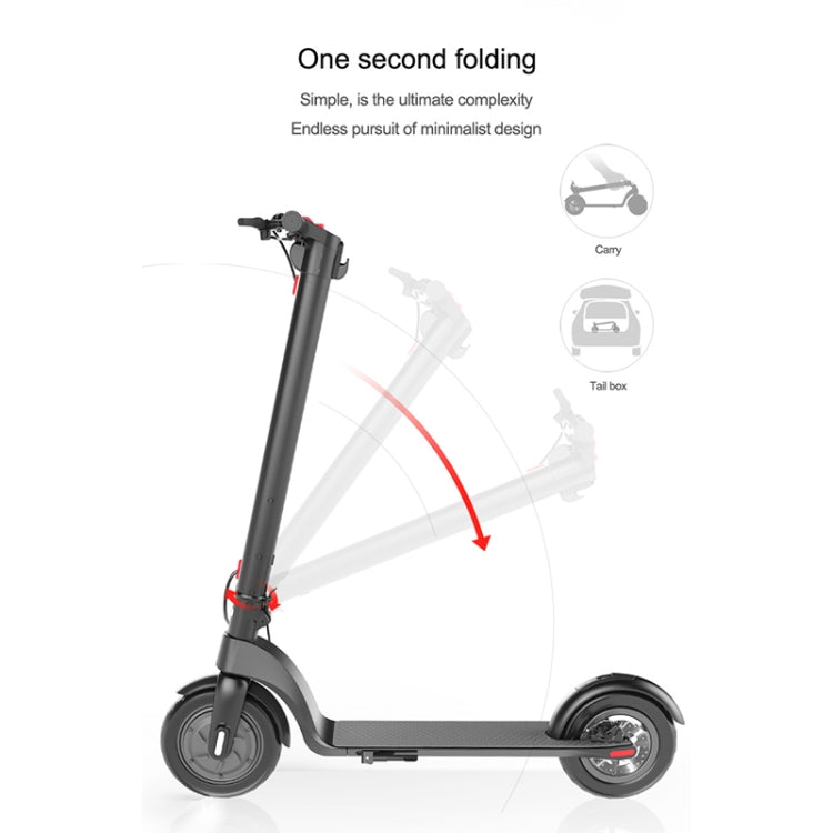X7 faltbarer Offroad-Scooter: 8,5-Zoll-Reifen, LCD, LED, 5-Ah-Akku