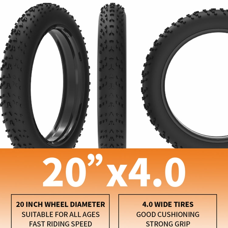 500W 36V 13AH Foldable E-Bike for Adults - 20'' Tires, Orange/Black - LYDARZ