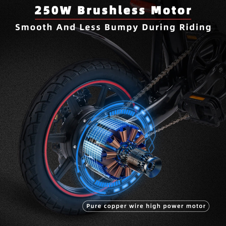 HappyRun HR-X40 350W 36V E-Bike, 14" Tires, EU Plug - LYDARZ