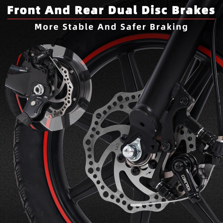 HappyRun HR-X40 350W 36V E-Bike, 14" Tires, EU Plug - LYDARZ