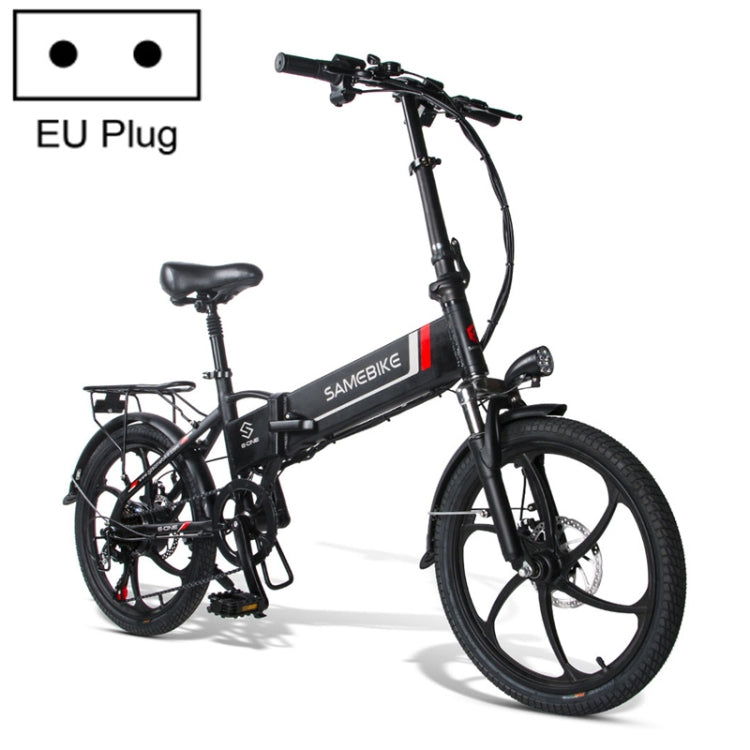20LVXD30 48V 350W Foldable Electric Bike - Black & White - LYDARZ