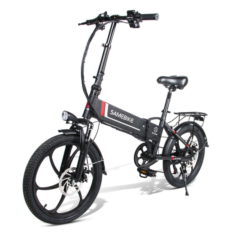 20LVXD30 48V 350W Foldable Electric Bike - Black & White - LYDARZ