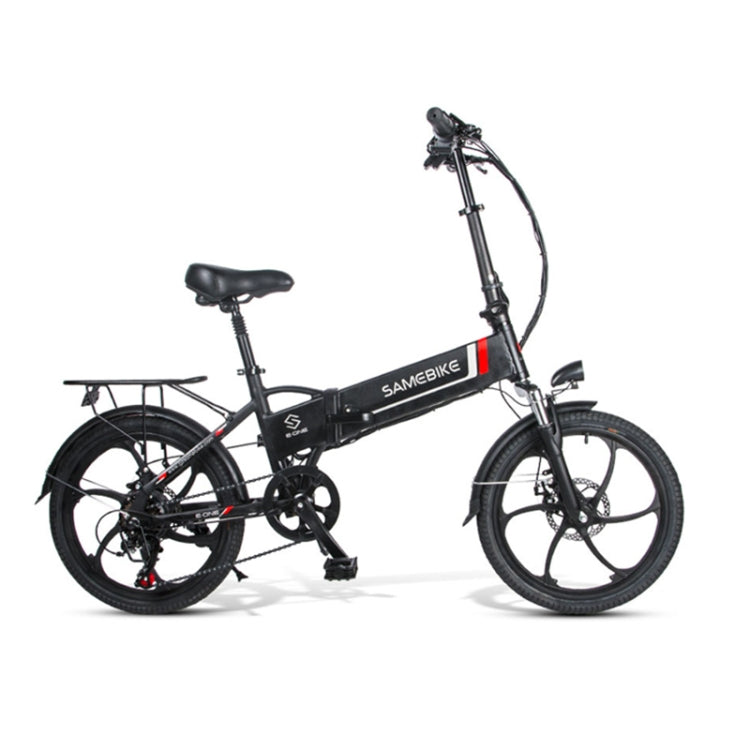 20LVXD30 48V 350W Foldable Electric Bike - Black & White - LYDARZ