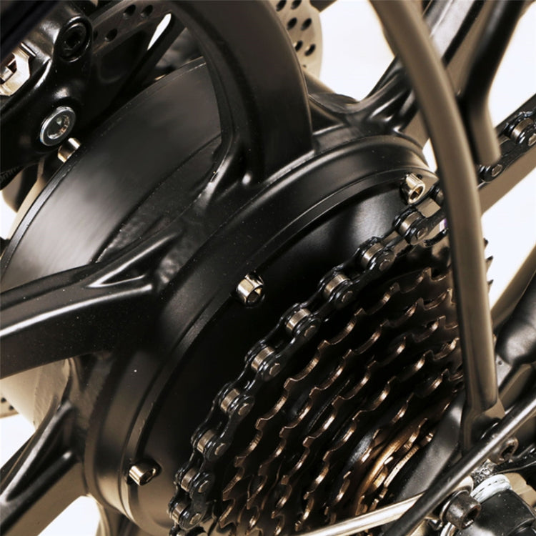 20LVXD30 48V 350W Foldable Electric Bike - Black & White - LYDARZ