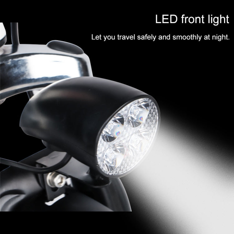 20LVXD30 48V 350W Foldable Electric Bike - Black & White - LYDARZ