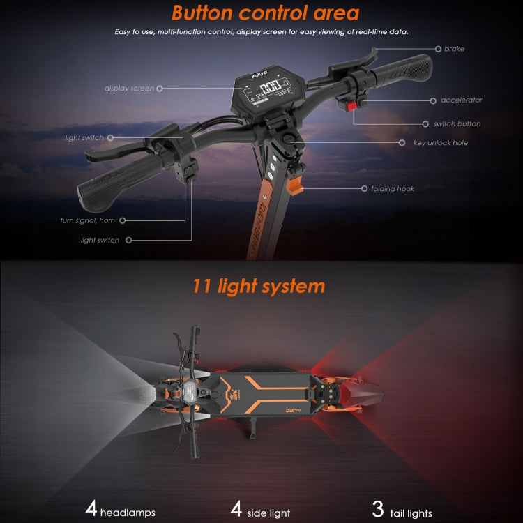 Patinete eléctrico todoterreno Kukirin G3 Pro: potencia de 2400 W y 52 V, neumáticos de 10 pulgadas y pantalla LED