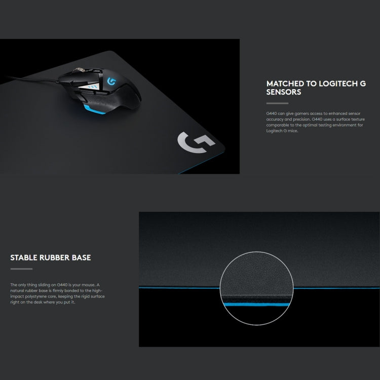 Alfombrilla de ratón para juegos Logitech G440 para un rendimiento óptimo en deportes electrónicos
