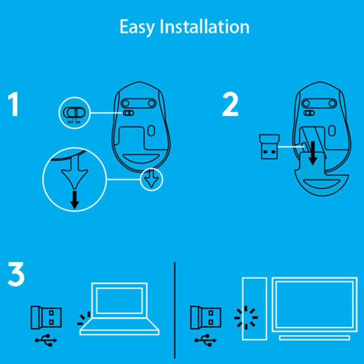 Logitech M330 Kabellose optische Stummschaltmaus mit Micro-USB-Empfänger
