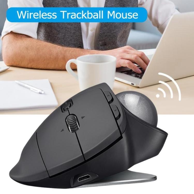 Ratón trackball Logitech MX ERGO: ratón óptico inalámbrico de modo dual Bluetooth y Unifying de 440 ppp