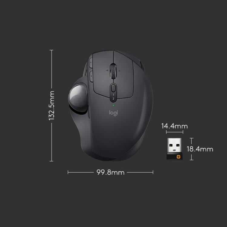 Ratón trackball Logitech MX ERGO: ratón óptico inalámbrico de modo dual Bluetooth y Unifying de 440 ppp