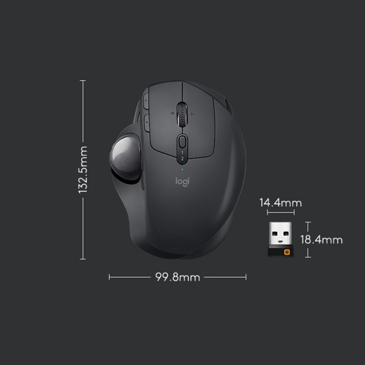 Logitech MX ERGO 440DPI Bluetooth + Unifying Dual-mode Wireless Trackball Optical Mouse - LYDARZ