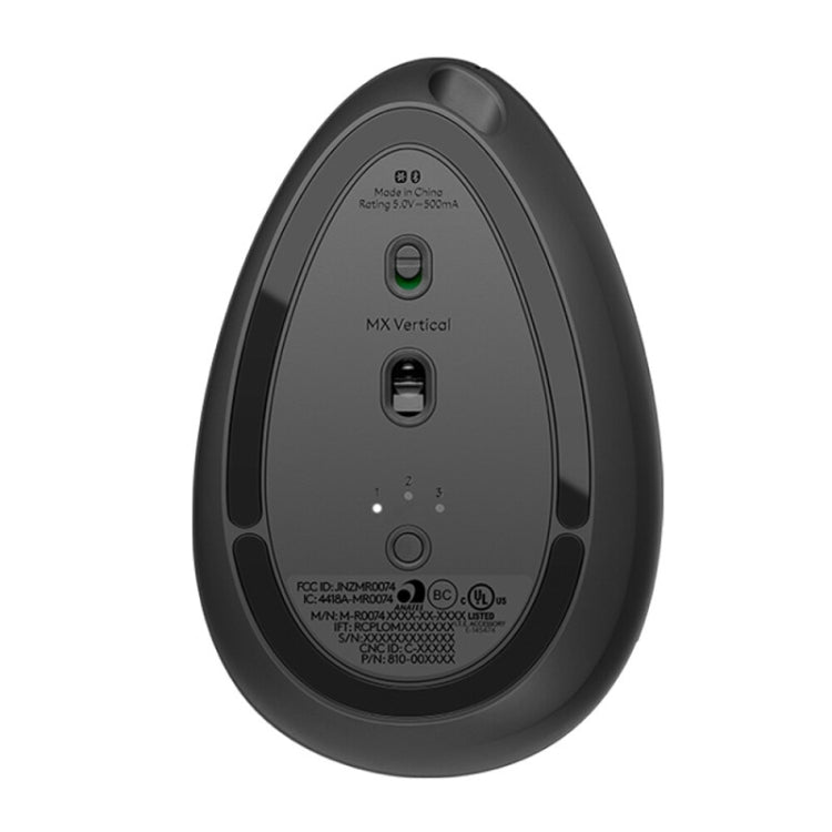 Ratón vertical Logitech MX 4000 DPI inalámbrico ergonómico óptico con USB-C