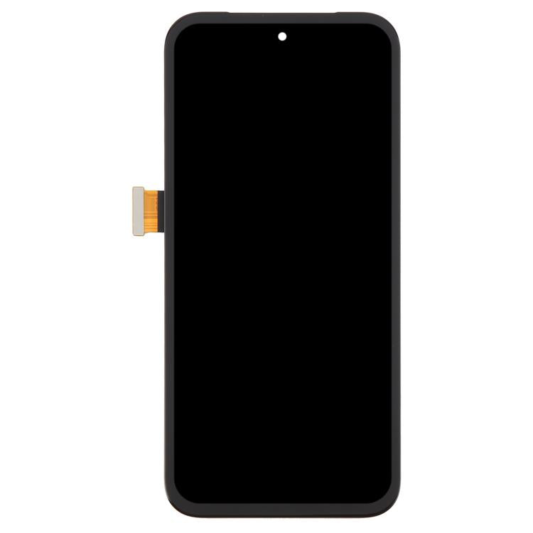Pantalla LCD original para Google Pixel 8A GKV4X G6GPR G8HHN, ensamblaje completo con marco y cable flexible para lector de huellas dactilares.