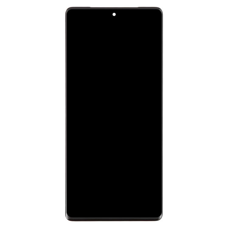 Pantalla LCD original para Google Pixel 7 Pro GP4BC GE2AE, ensamblaje completo con marco y cable flexible para huella dactilar. Compatible con Google Pixel 7 Pro (original con huella dactilar).