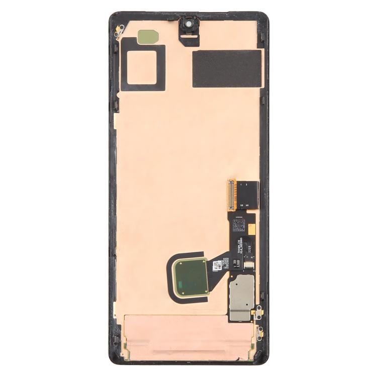Pantalla LCD original para Google Pixel 7 Pro GP4BC GE2AE, ensamblaje completo con marco y cable flexible para huella dactilar. Compatible con Google Pixel 7 Pro (original con huella dactilar).