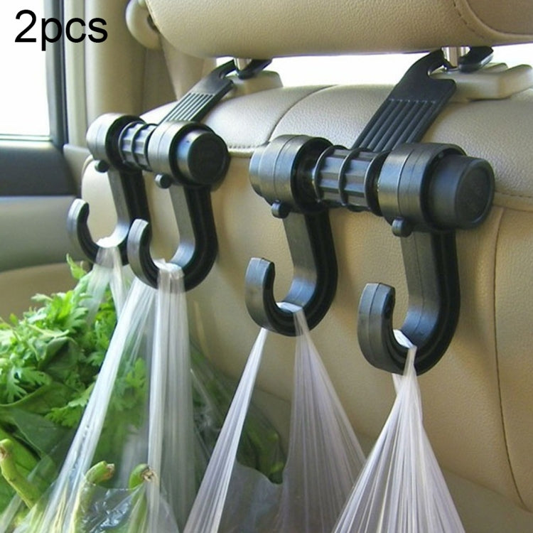 KANEED Car Vehicle Multi-functional Seat Holder Seat Headrest Hanger Hanging Holder Double Hooks - LYDARZ