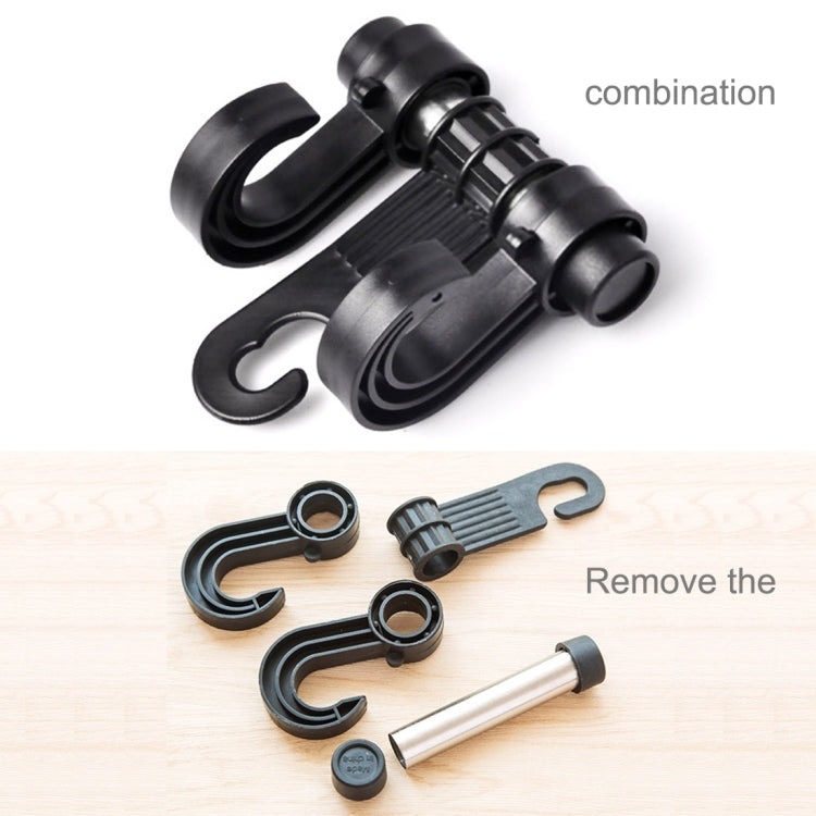 KANEED Car Vehicle Multi-functional Seat Holder Seat Headrest Hanger Hanging Holder Double Hooks - LYDARZ