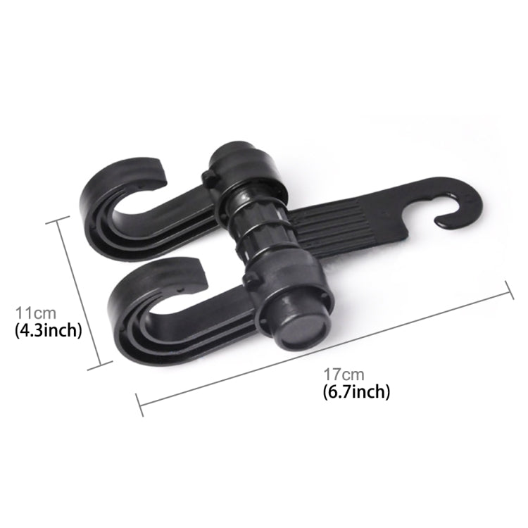 KANEED Car Vehicle Multi-functional Seat Holder Seat Headrest Hanger Hanging Holder Double Hooks - LYDARZ
