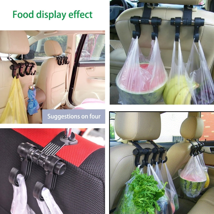 KANEED Car Vehicle Multi-functional Seat Holder Seat Headrest Hanger Hanging Holder Double Hooks - LYDARZ