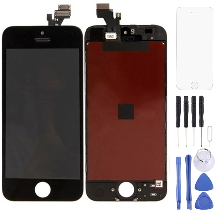 Pantalla LCD con marco para iPhone 5 (opciones en blanco y negro)