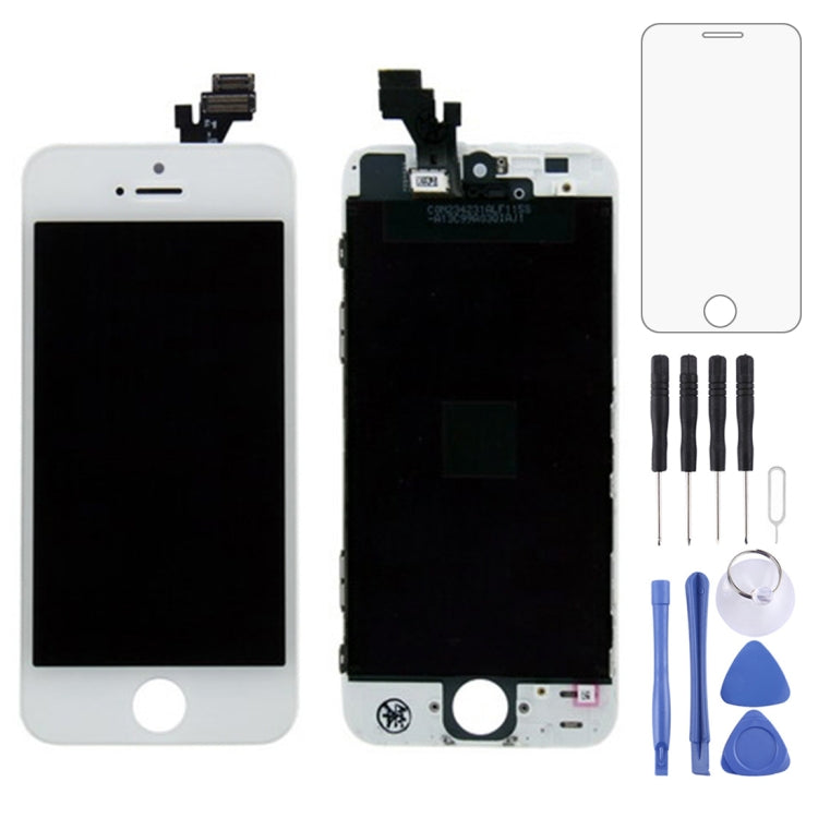 Pantalla LCD con marco para iPhone 5 (opciones en blanco y negro)