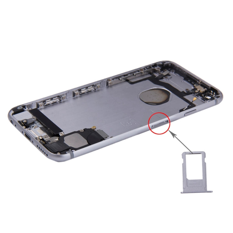 Tapa trasera de batería para iPhone 6s con bandeja para tarjetas - Pieza de repuesto