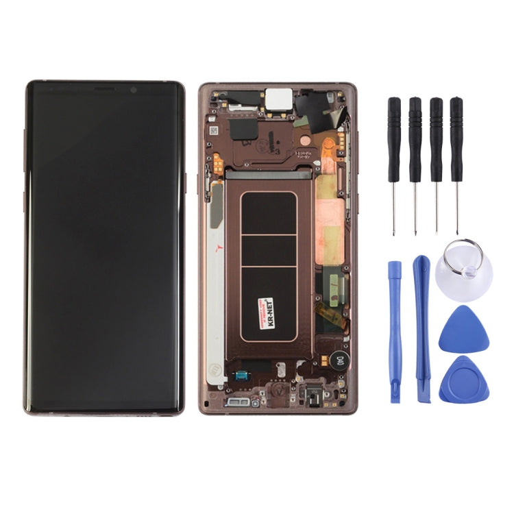 LCD Screen and Digitizer Full Assembly with Frame for Galaxy Note9 / N960A / N960F / N960V / N960T / N960U, For Galaxy Note9 (Frame)