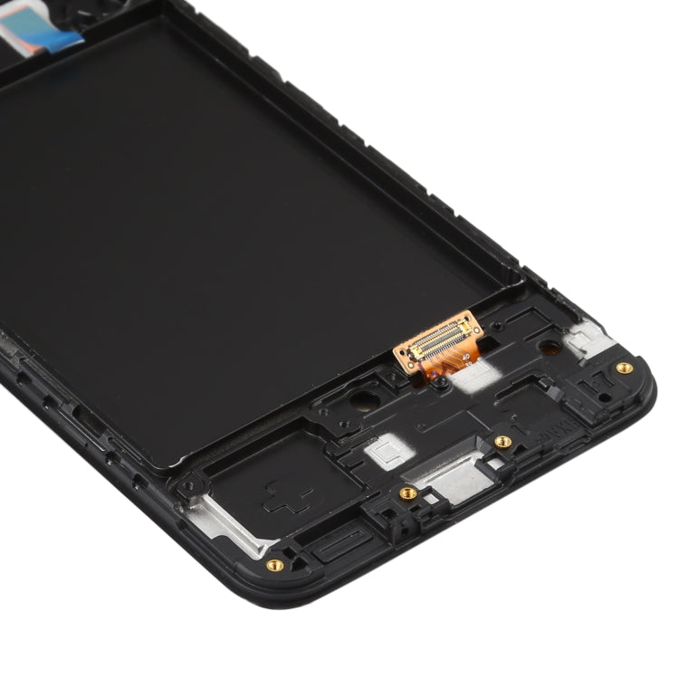 Original Super AMOLED LCD Screen for Galaxy A50 Digitizer Full Assembly with Frame, For Samsung Galaxy A50