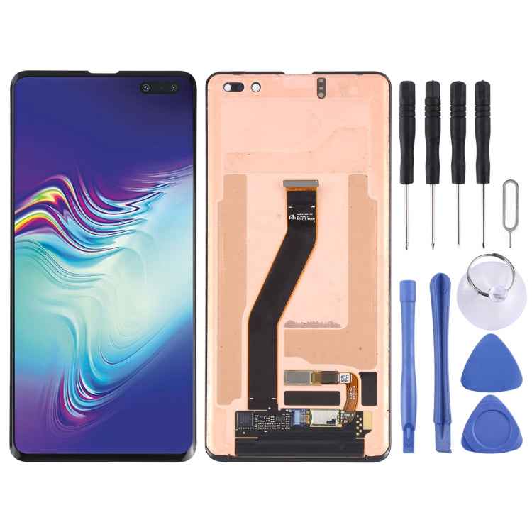 Original Dynamic AMOLED Material LCD Screen and Digitizer Full Assembly for Galaxy S10 5G, For Samsung Galaxy S10 5G (AMOLED)