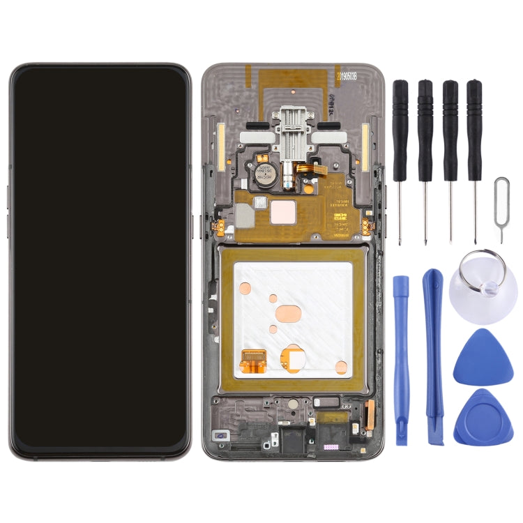 Original Super AMOLED Material LCD Screen and Digitizer Full Assembly with Frame for Samsung Galaxy A80 (Super AMOLED)