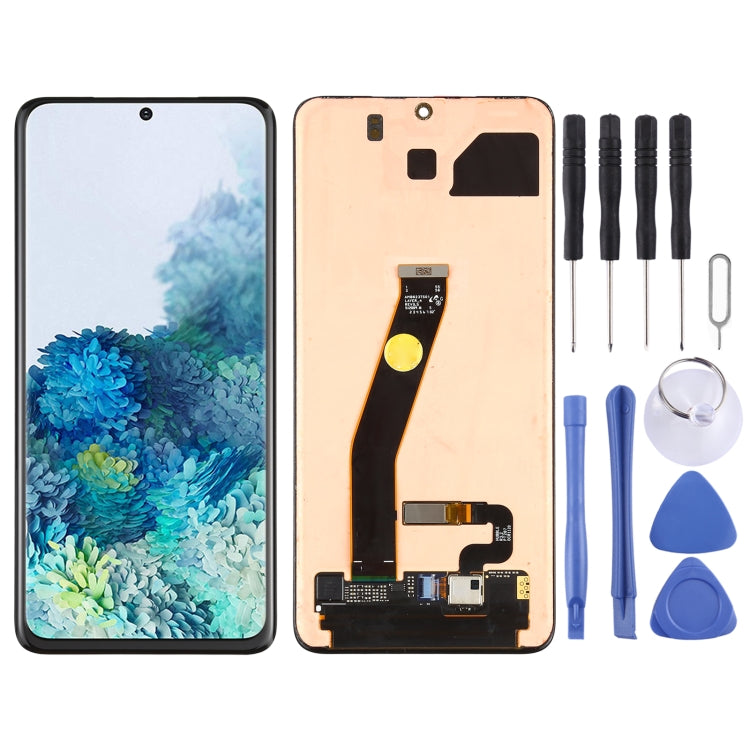 Original Dynamic AMOLED Material LCD Screen and Digitizer Full Assembly for Samsung Galaxy S20 4G (Original )