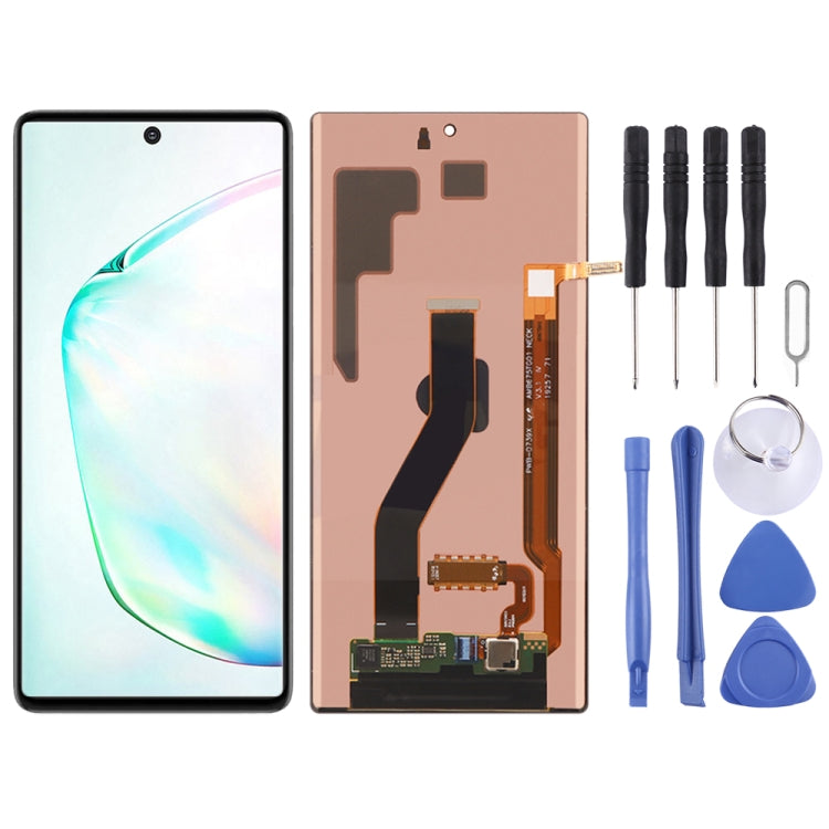 Original Dynamic AMOLED Material LCD Screen and Digitizer Full Assembly for Galaxy Note 10 + (Original )