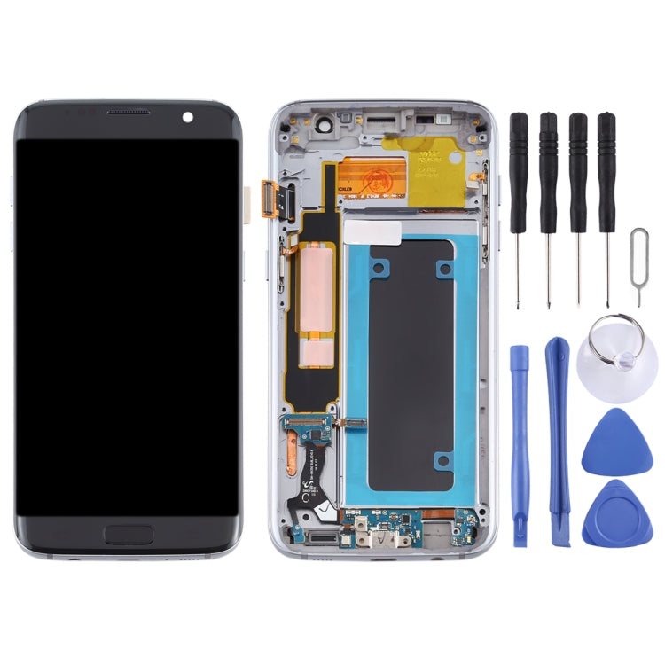 OLED Material LCD Screen and Digitizer Full Assembly With Frame for Samsung Galaxy S7 Edge / SM-G935F, For Galaxy S7 Edge (OLED), For Samsung Galaxy S7 Edge (OLED), For Galaxy S7 Edge (OLED Material), For Samsung Galaxy S7 Edge (OLED Material)