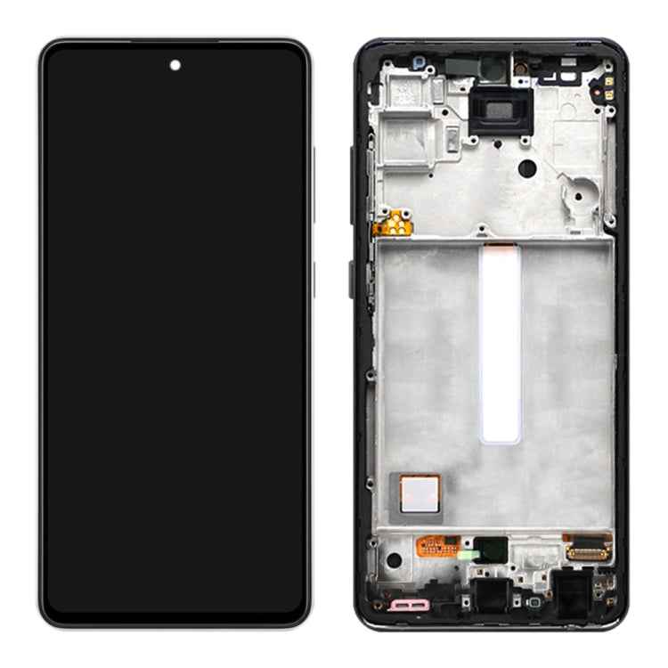 Original LCD Screen and Digitizer Full Assembly With Frame for Samsung Galaxy A52 SM-A526(5G Version), For Samsung Galaxy A52 (5G)