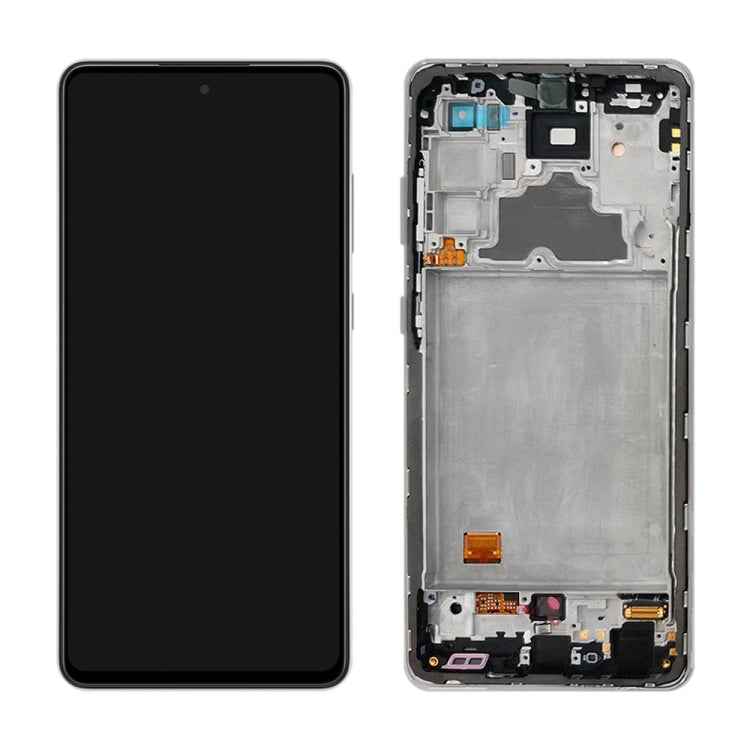 Original LCD Screen and Digitizer Full Assembly With Frame for Samsung Galaxy A72 SM-A725(4G Version), For Samsung Galaxy A72 (4G)