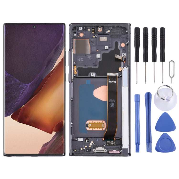LCD Screen and Digitizer Full Assembly With Frame for Samsung Galaxy Note20 Ultra SM-N986 5G Version , For Samsung Galaxy Note20 Ultra