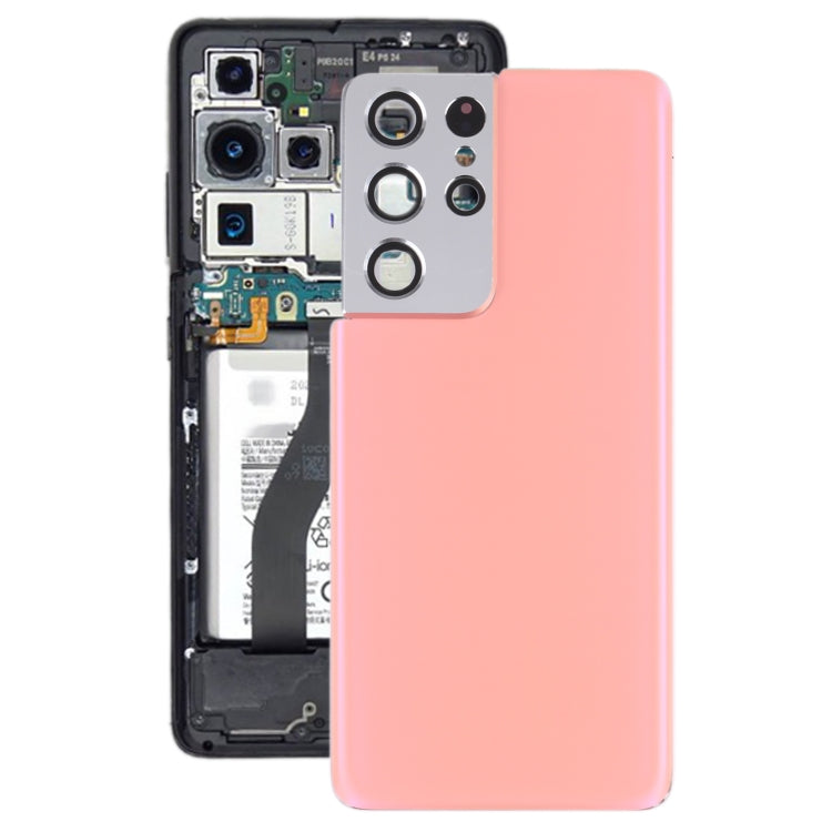 Funda de batería para Samsung Galaxy S21 Ultra con protector de lente de cámara: diseño duradero y elegante