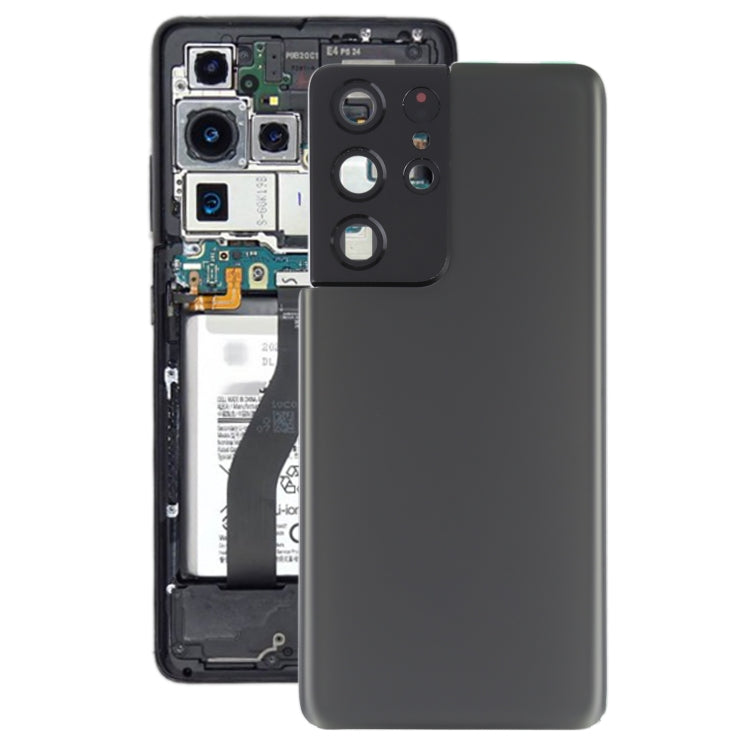 Funda de batería para Samsung Galaxy S21 Ultra con protector de lente de cámara: diseño duradero y elegante