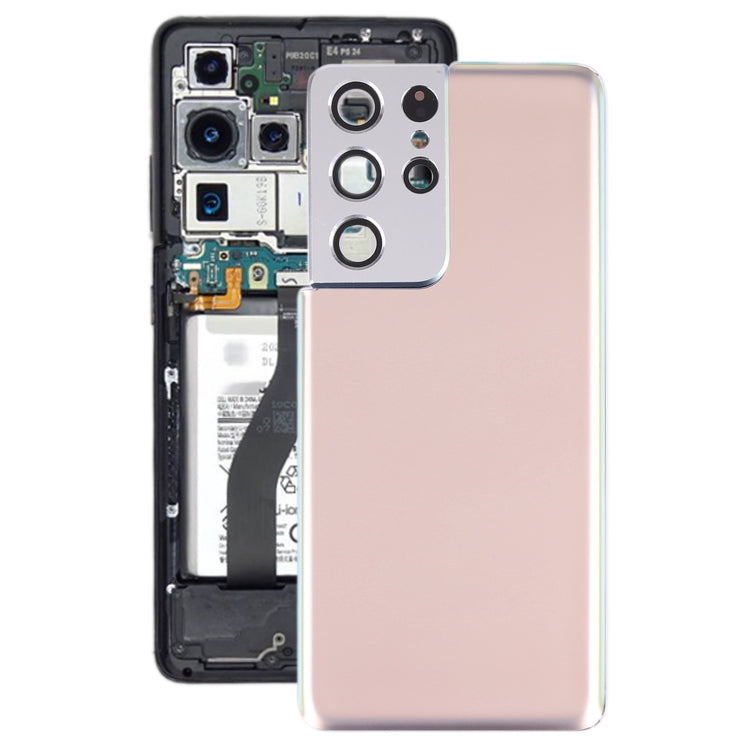 Funda de batería para Samsung Galaxy S21 Ultra con protector de lente de cámara: diseño duradero y elegante