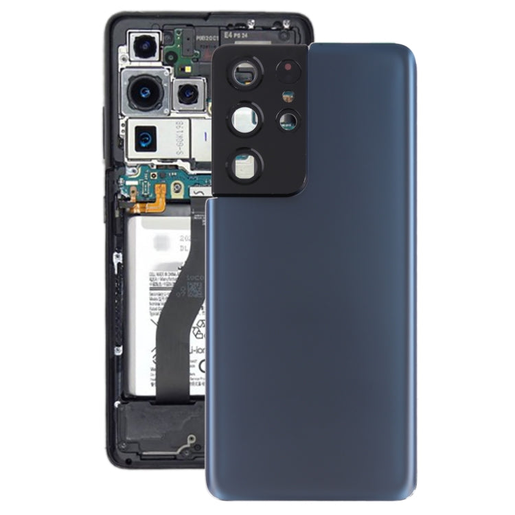 Funda de batería para Samsung Galaxy S21 Ultra con protector de lente de cámara: diseño duradero y elegante