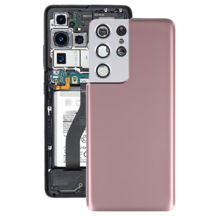 Funda de batería para Samsung Galaxy S21 Ultra con protector de lente de cámara: diseño duradero y elegante
