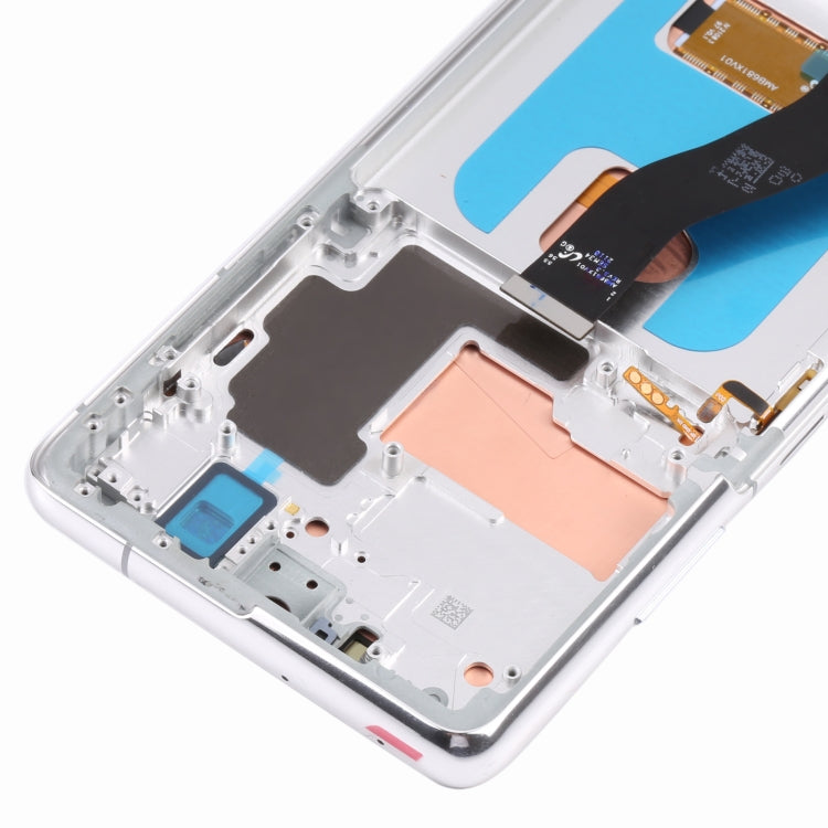 Original LCD Screen and Digitizer Full Assembly with Frame For Samsung Galaxy S21 Ultra 5G SM-G998B, For Samsung Galaxy S21 Ultra 5G