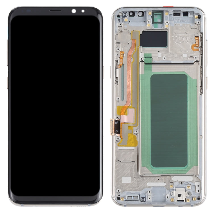 OLED Material LCD Screen and Digitizer Full Assembly with Frame for Samsung Galaxy S8+ SM-G955, For Samsung Galaxy S8+(OLED)