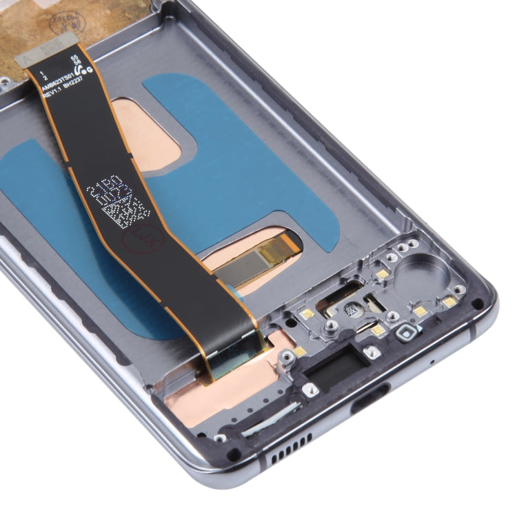OLED Material LCD Screen for Samsung Galaxy S20 SM-G980 Digitizer Full Assembly With Frame, For Samsung Galaxy S20