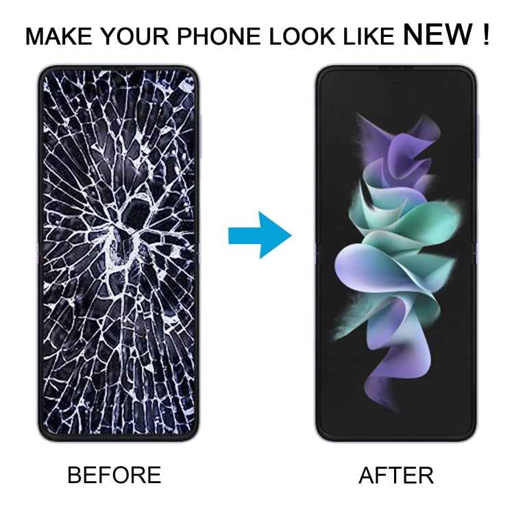 For Samsung Galaxy Z Flip3 SM-F711 Original LCD Screen Digitizer Full Assembly with Frame, For Samsung Galaxy Z Flip3